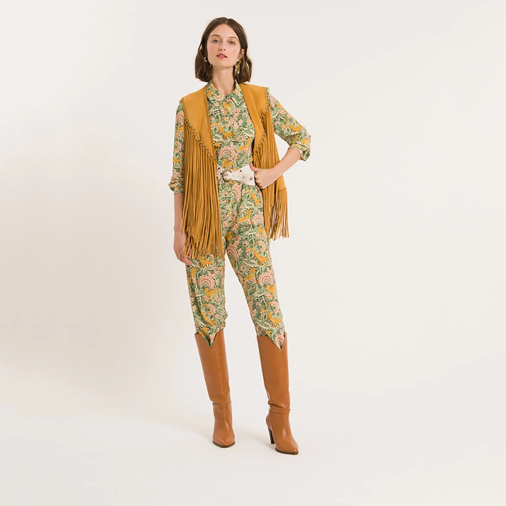 Calça Seda Tiger Bloom Lena - Tiger Bloom/40