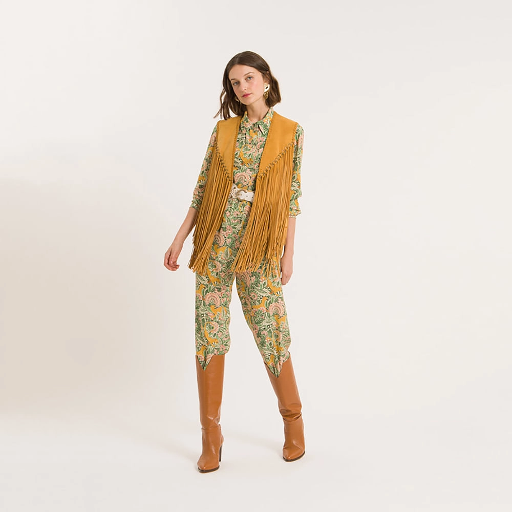 Calça Seda Tiger Bloom Lena - Tiger Bloom/40