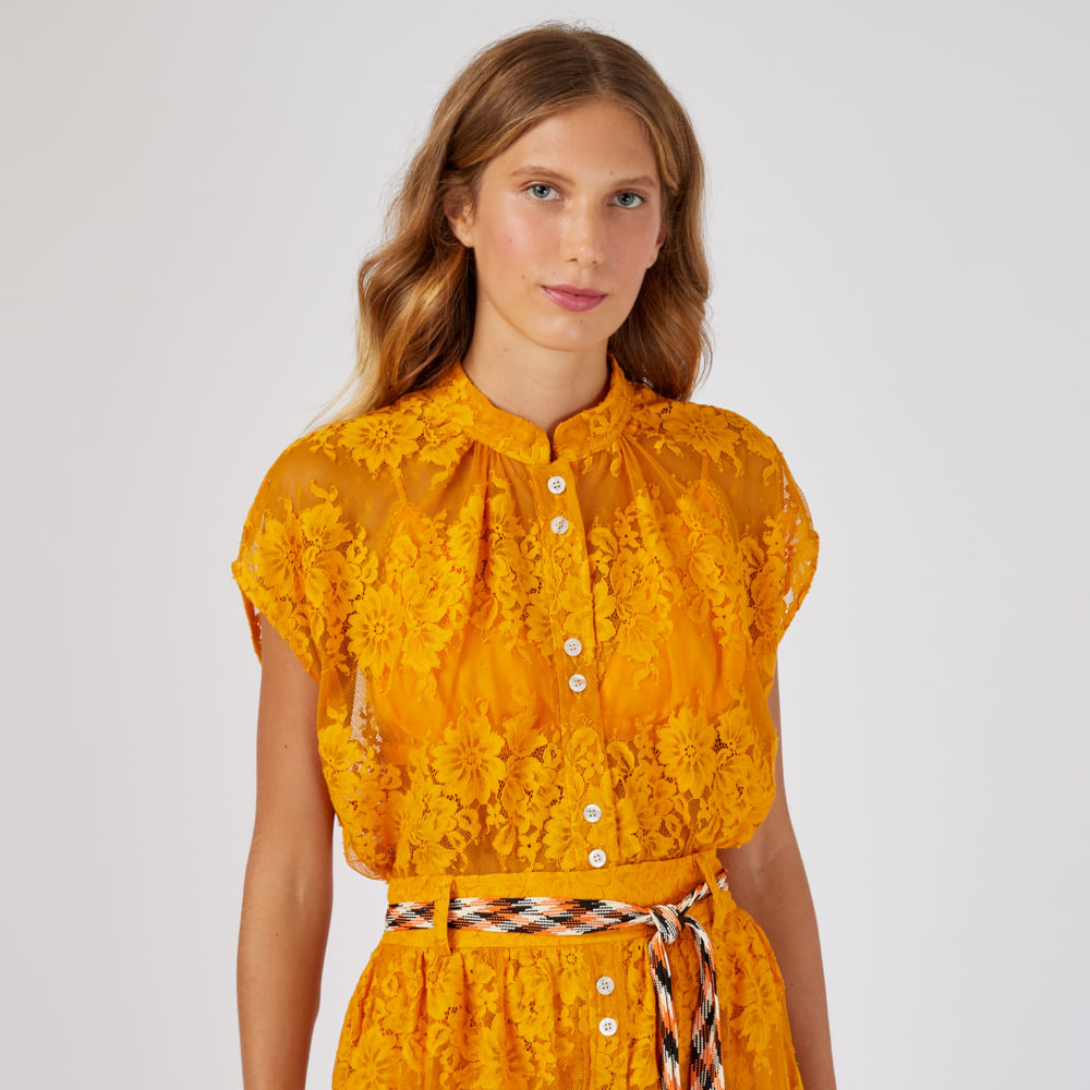 Camisa Renda Pam