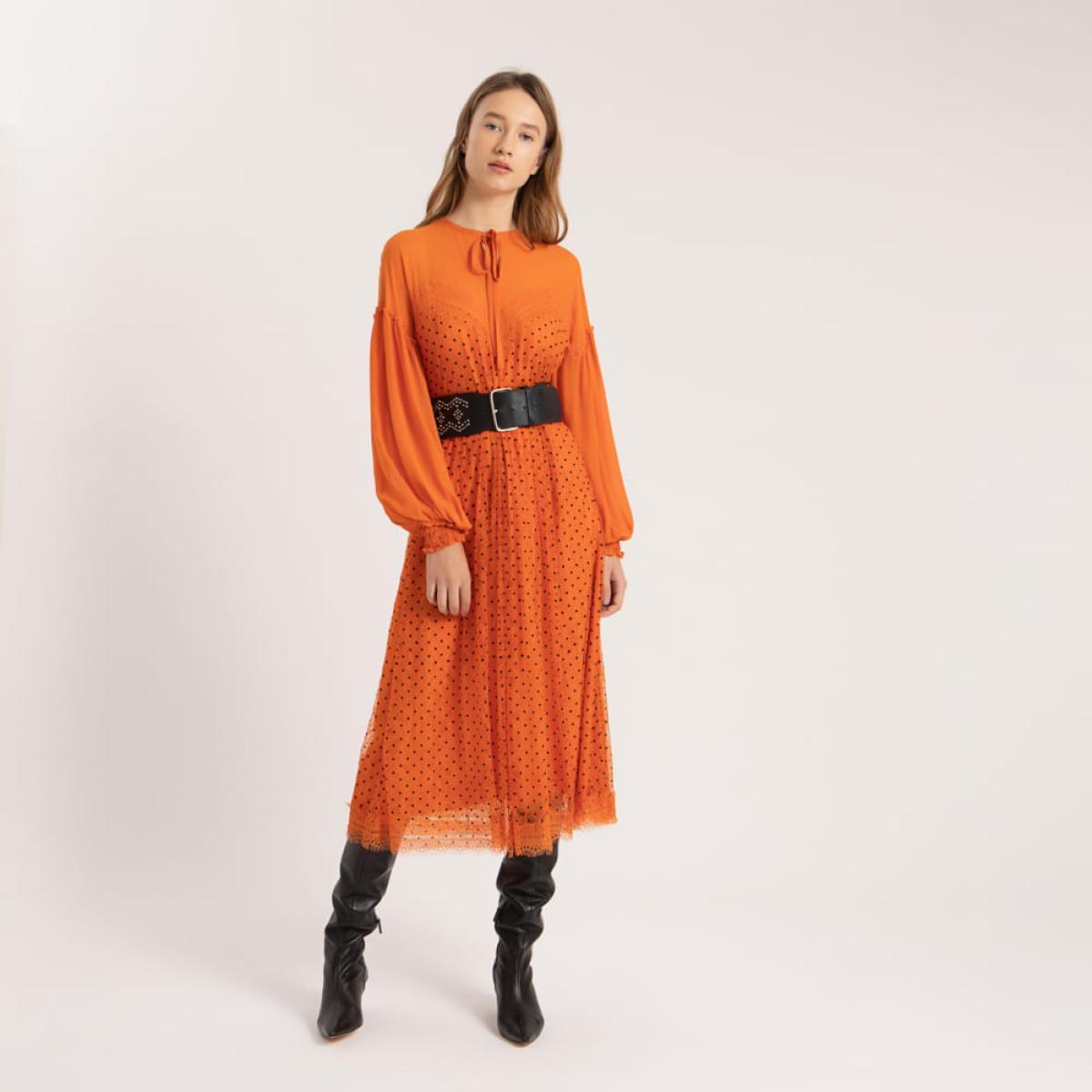 Vestido Renda Pois Orion Nara