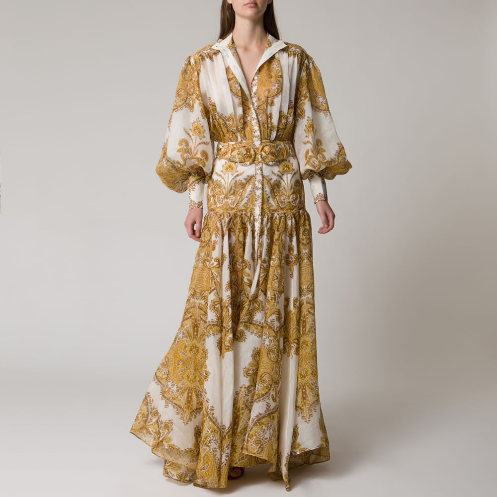 Vestido Zippy Billow Zmmermann