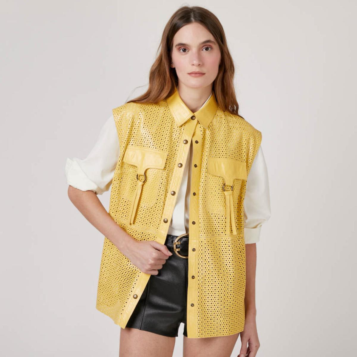 Camisa de Couro Ariel