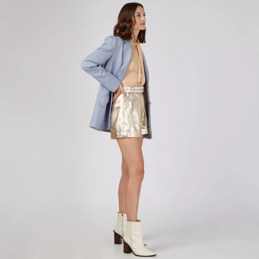 Shorts Mestiço Metalizado Amy