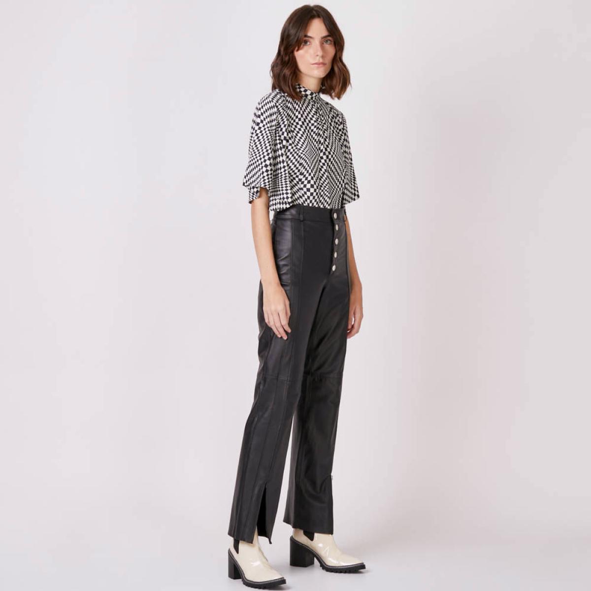 Calça Couro Zoe