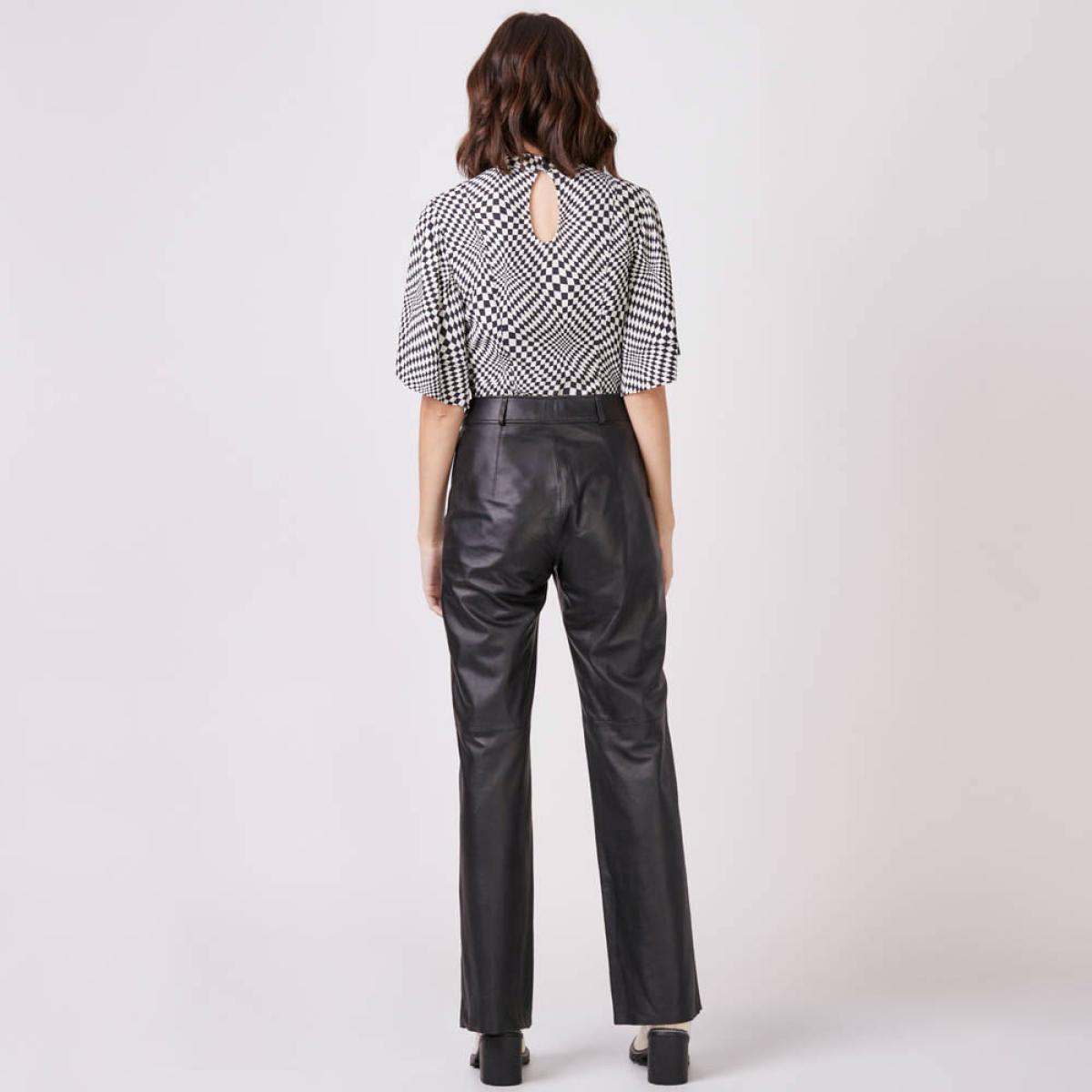 Calça Couro Zoe