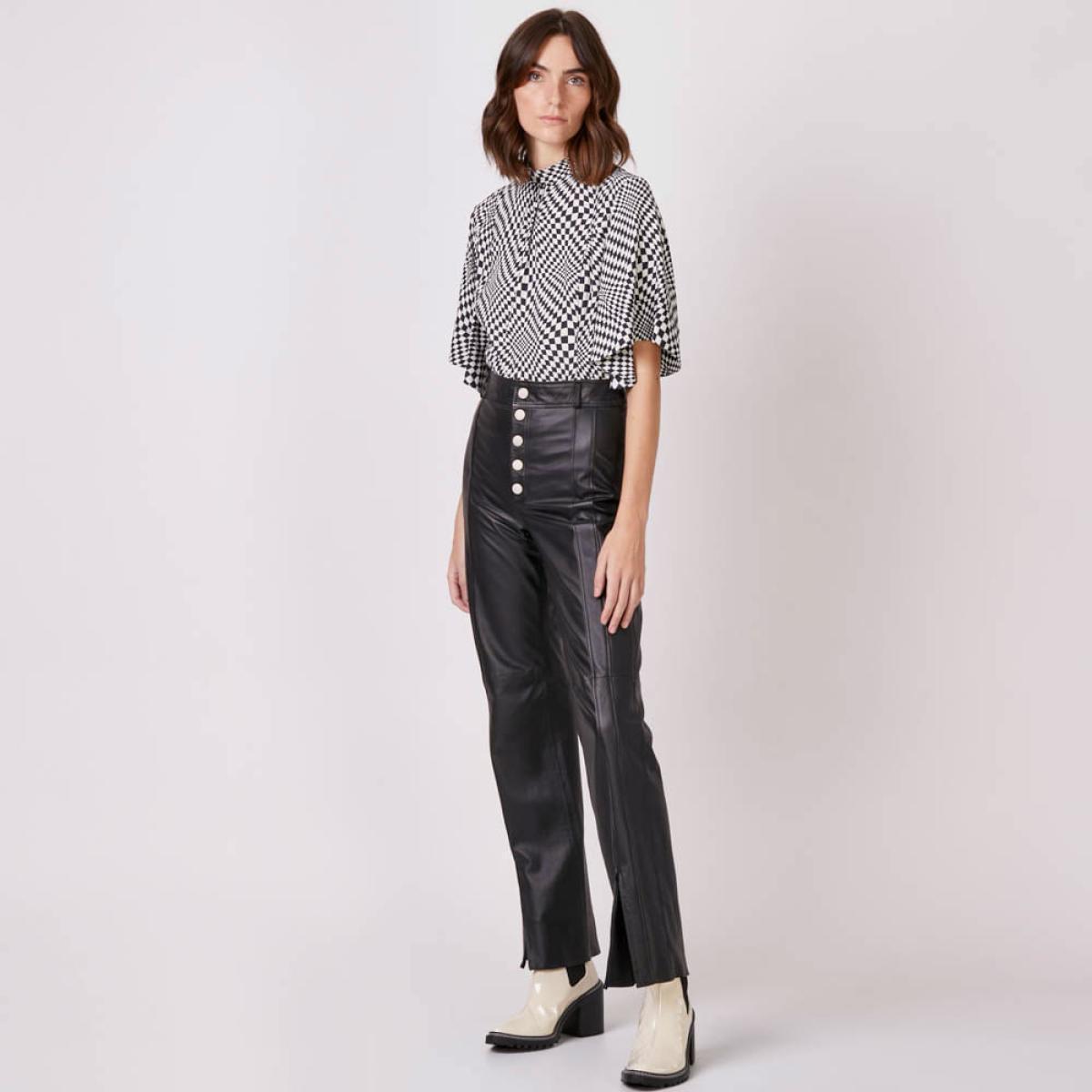 Calça Couro Zoe