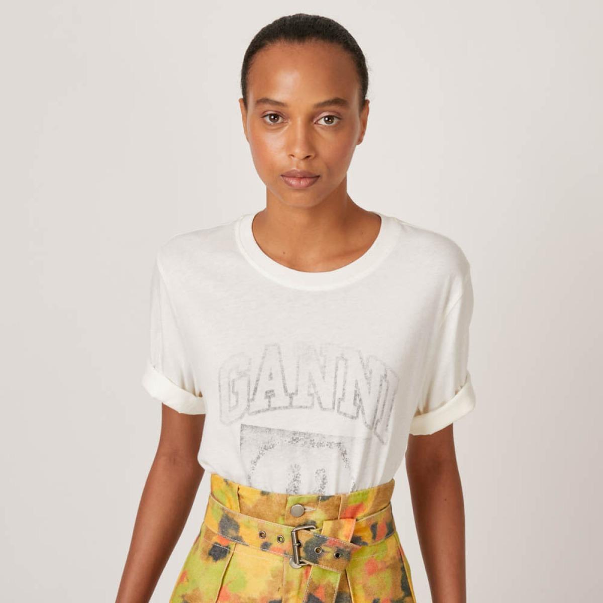 Camiseta Smiley Ganni