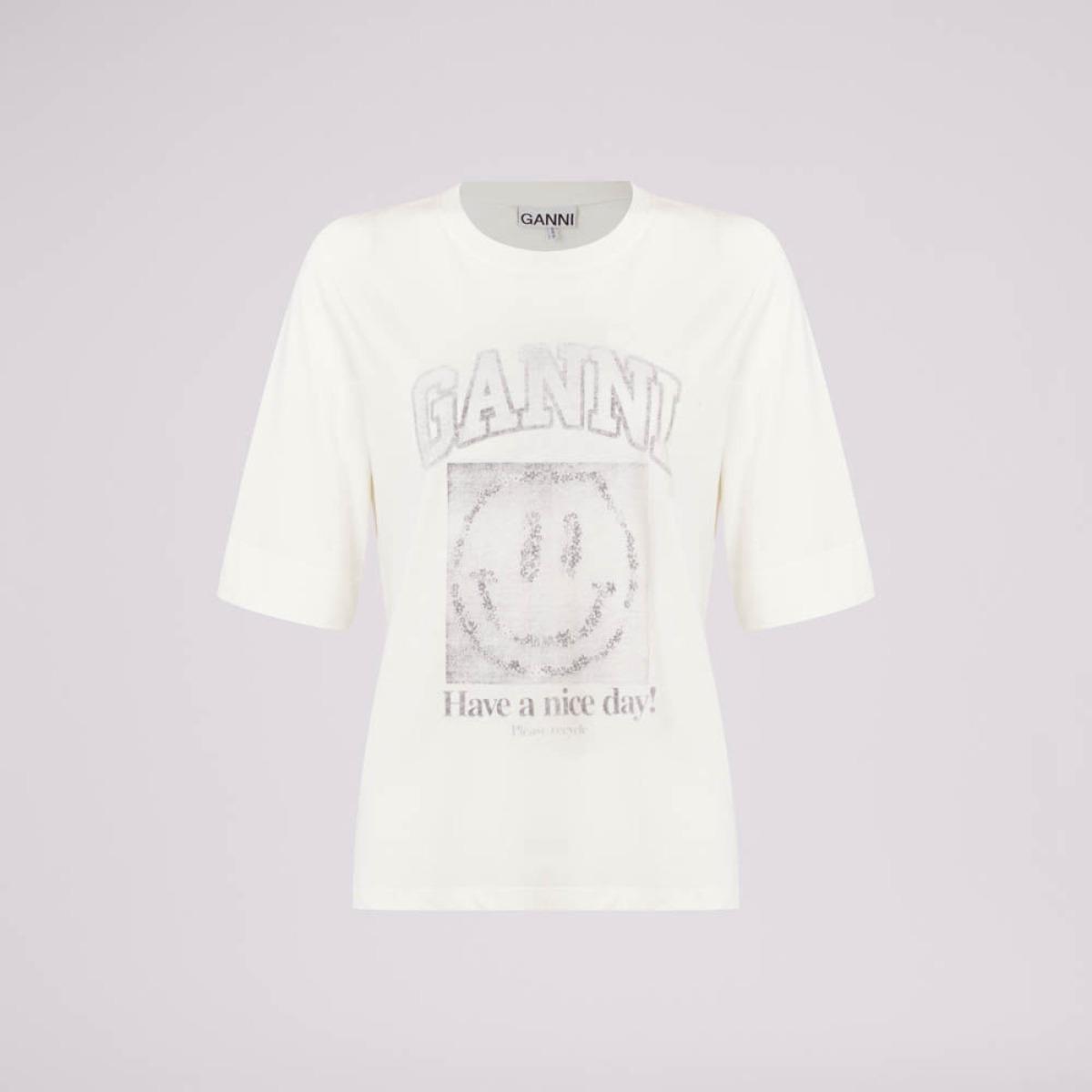 Camiseta Smiley Ganni