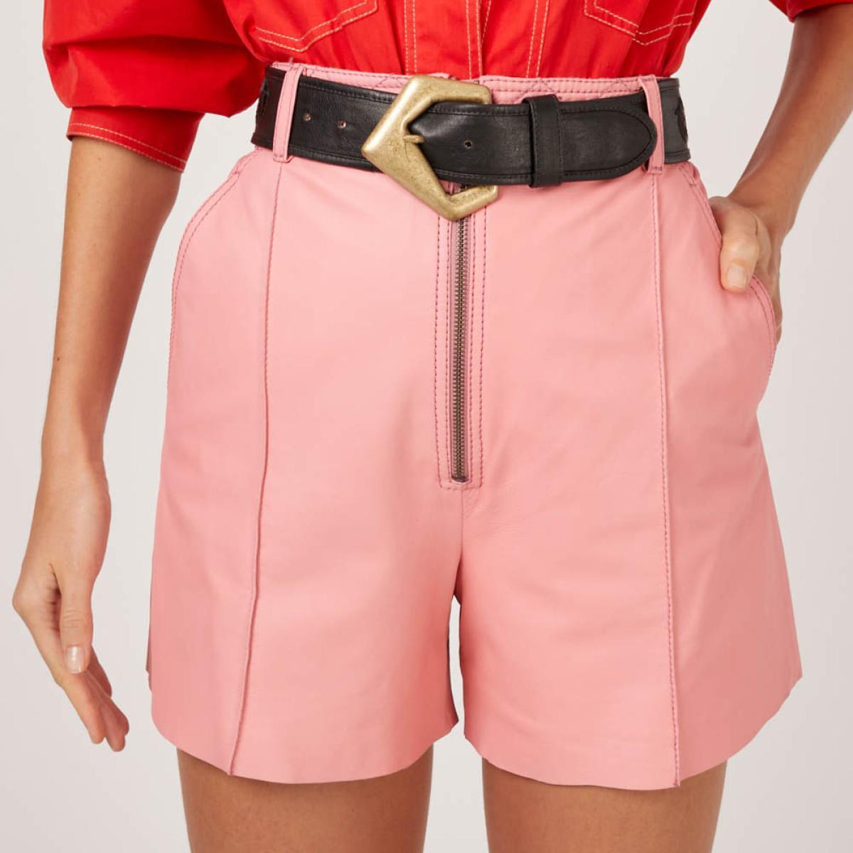 Shorts Couro Beth
