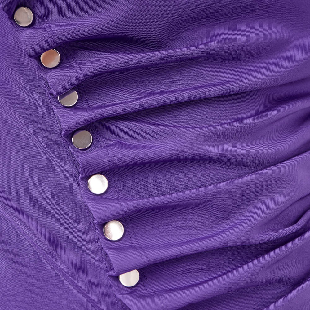 Blusa Manga Longa Roxa Rabanne