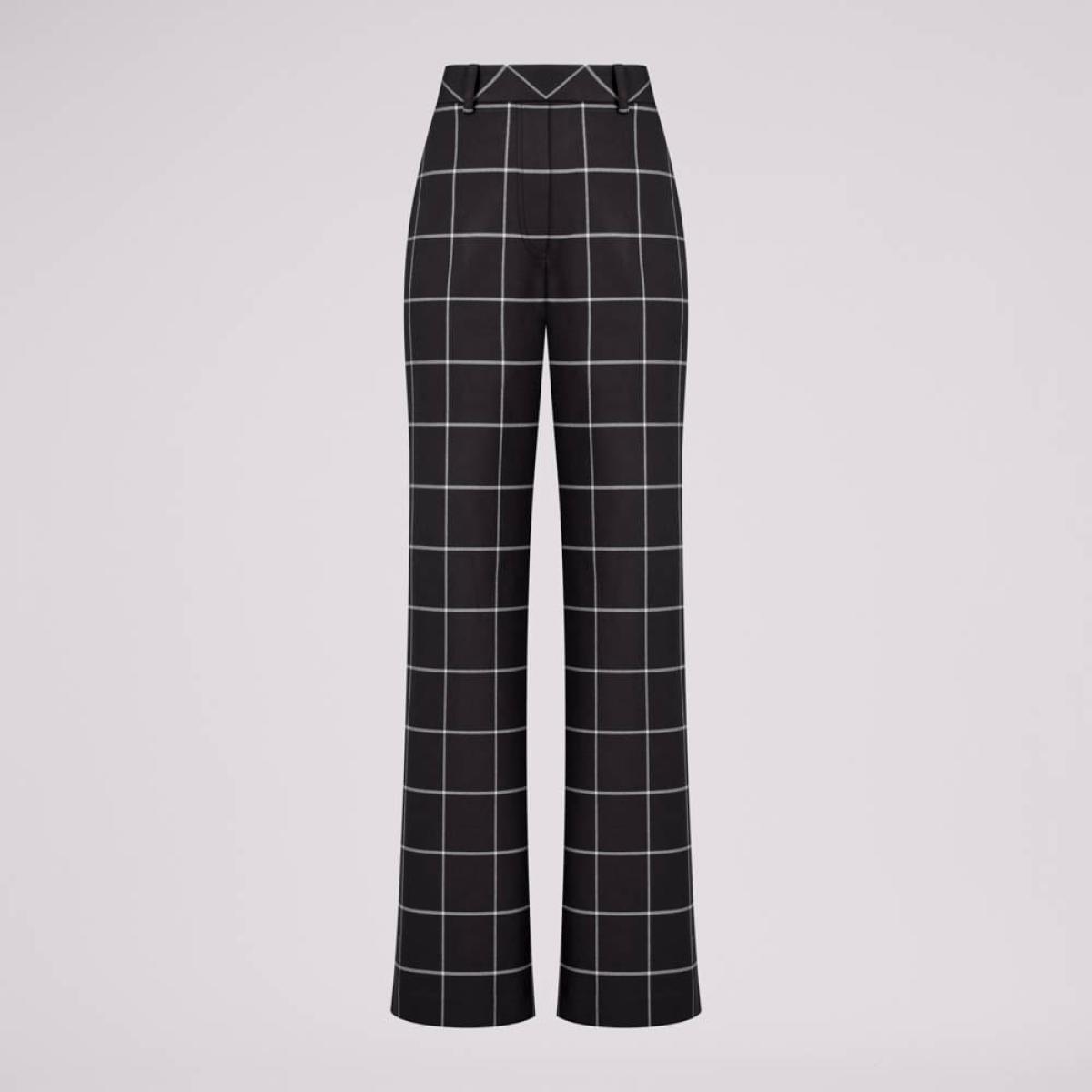 Calça Gabardine Xadrez Lorena Calça Gabardine Xadrez Lorena