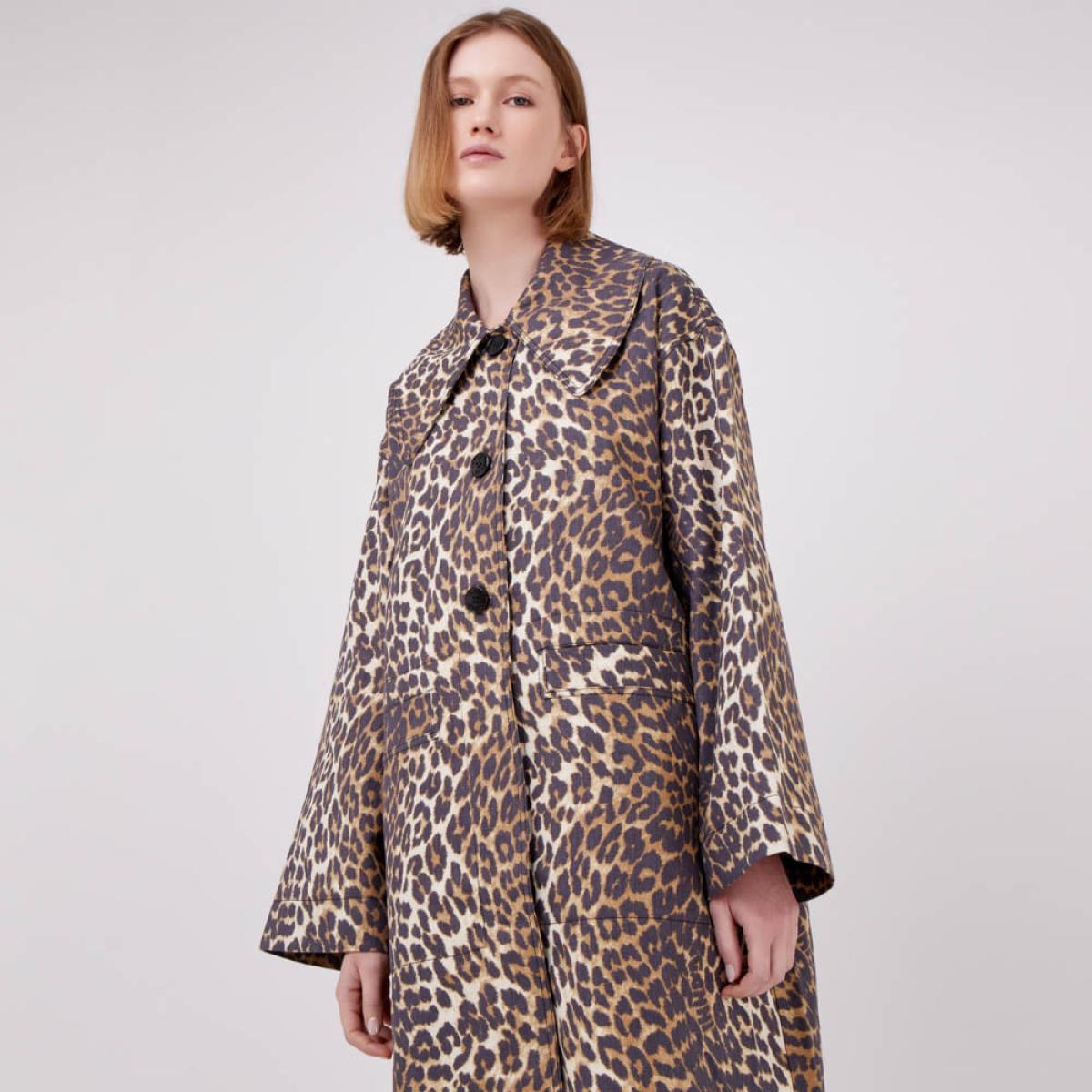Casaco Leopardo Ganni Casaco Leopardo Ganni