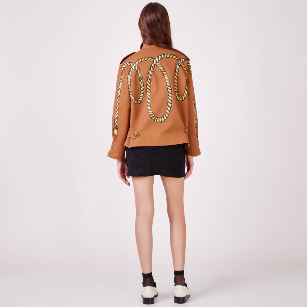 Jaqueta Sarja Pintada à La Garçonne