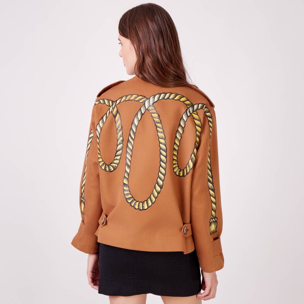 Jaqueta Sarja Pintada à La Garçonne