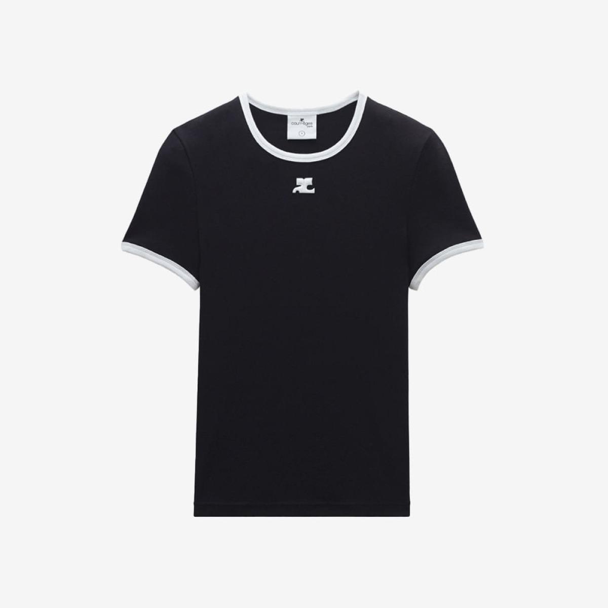 Camiseta Contraste Reedition Courrèges Camiseta Contraste Reedition Courrèges