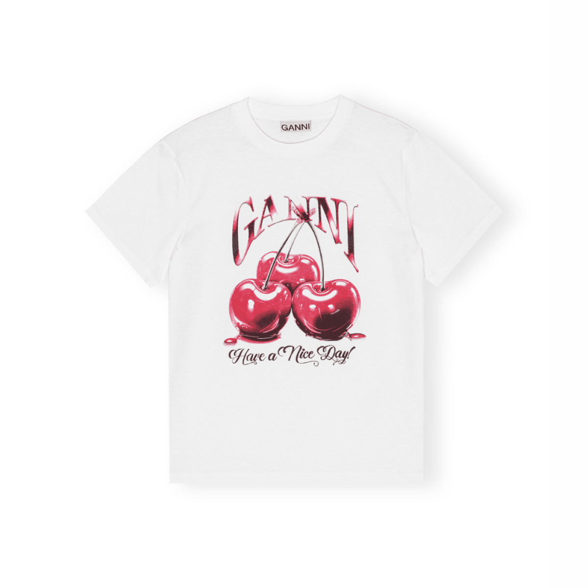 Camiseta Relaxed Ganni Camiseta Relaxed Ganni