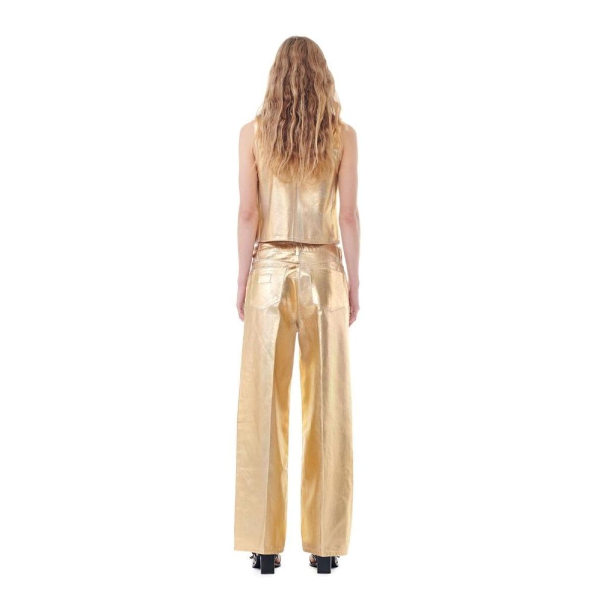 Colete Jeans Foil Ganni Colete Jeans Foil Ganni