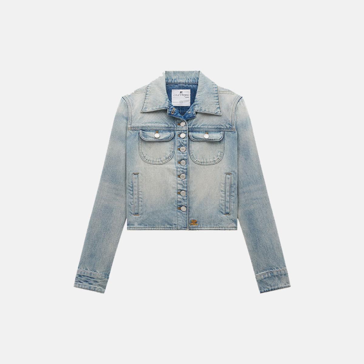 Jaqueta Jeans Trucker Multiflex Courrèges Jaqueta Jeans Trucker Multiflex Courrèges