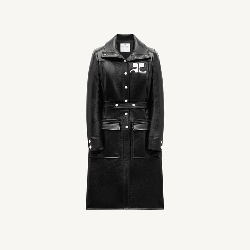 Trench Coat de Vinil Reedition Courrèges