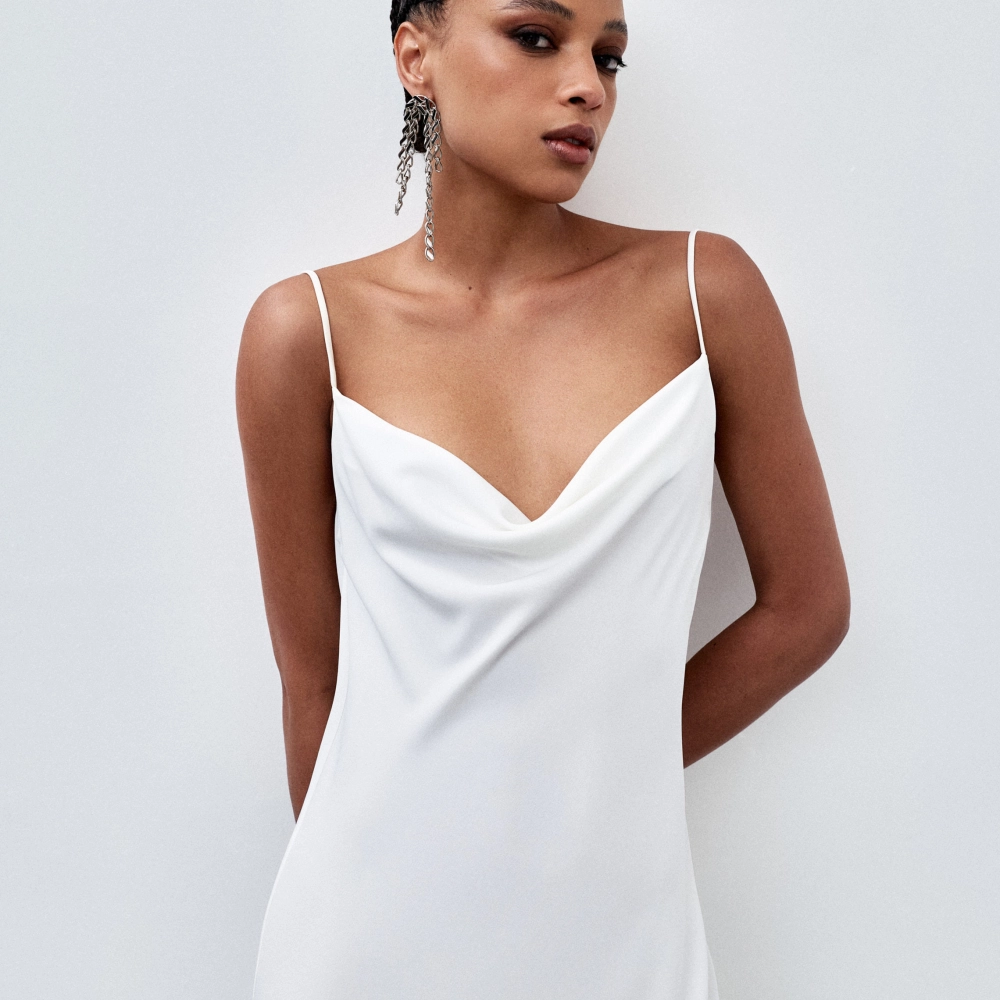 Vestido Crepe Fluid Ale