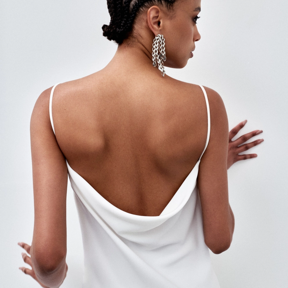 Vestido Crepe Fluid Ale