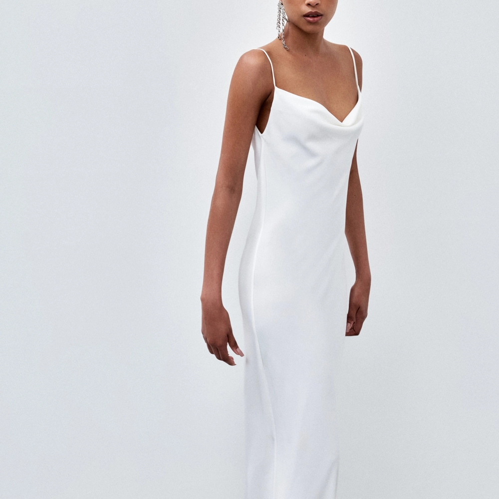 Vestido Crepe Fluid Ale