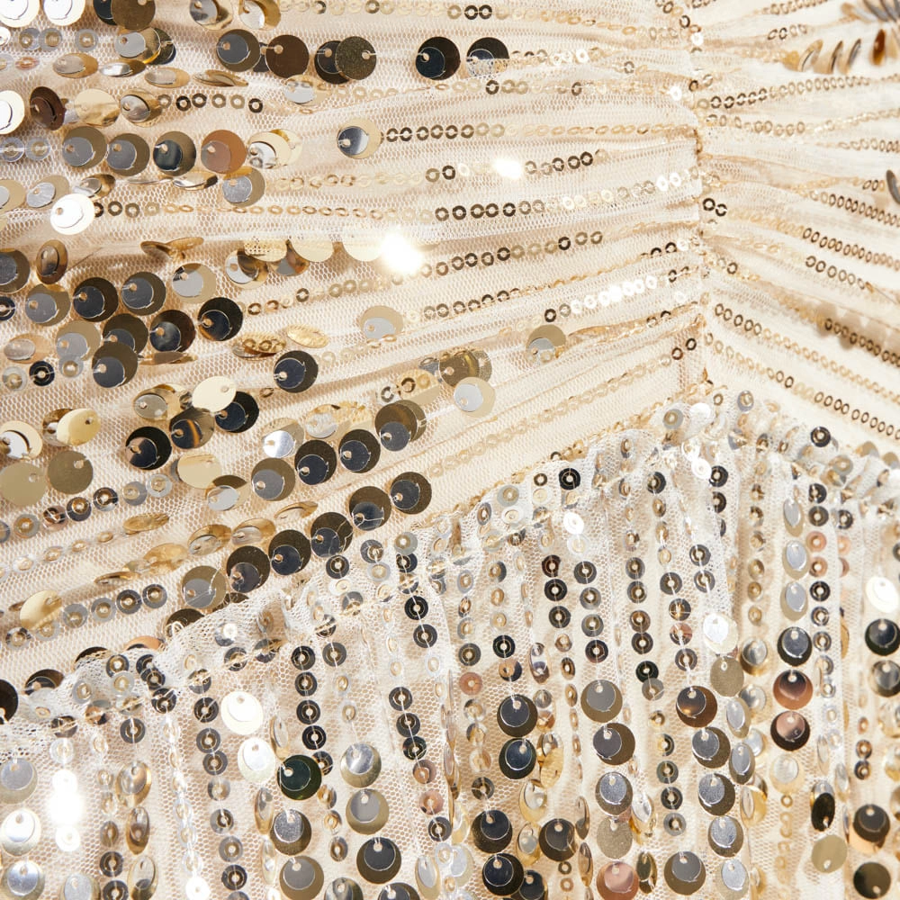 Vestido Paetê Music Paula