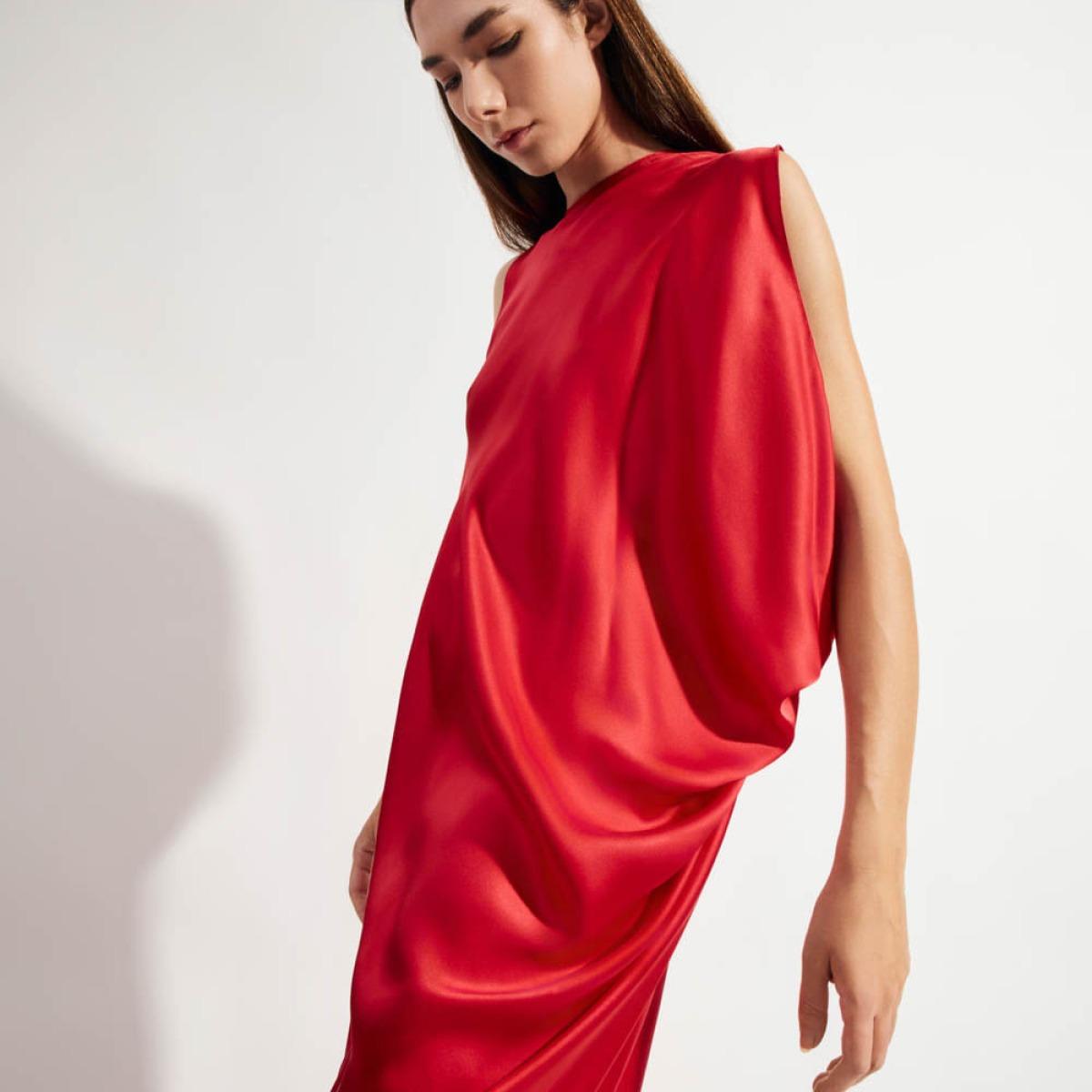Vestido Torção Seda Francesca