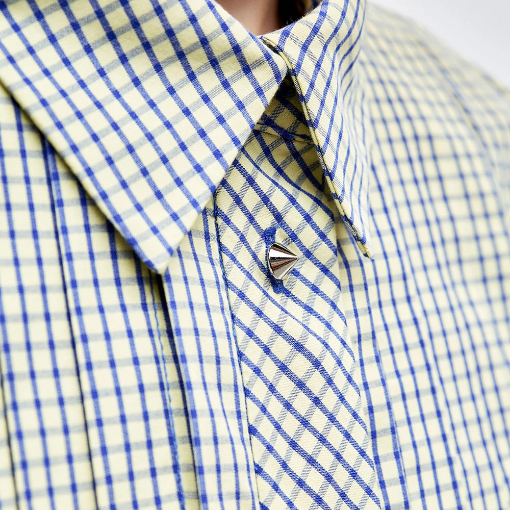 Camisa Tricoline Mini Chess Luna