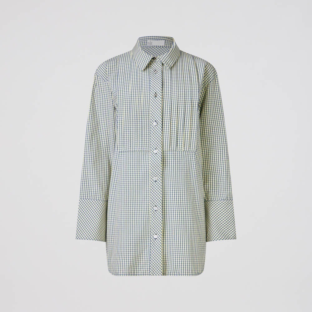 Camisa Tricoline Mini Chess Luna - Amarelo/Azul/PP