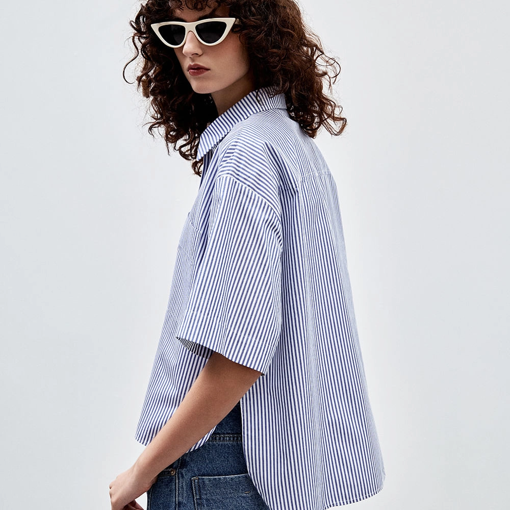 Camisa Tricoline Stripes Jamie