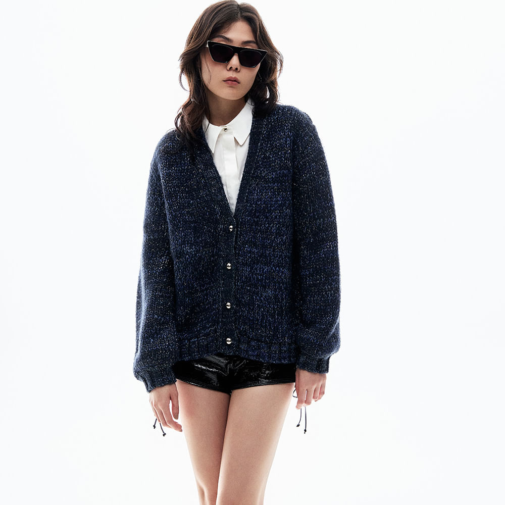 Cardigan Lurex Flame Leah