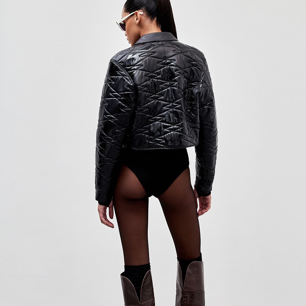 Jaqueta Couro Pesponto Roy