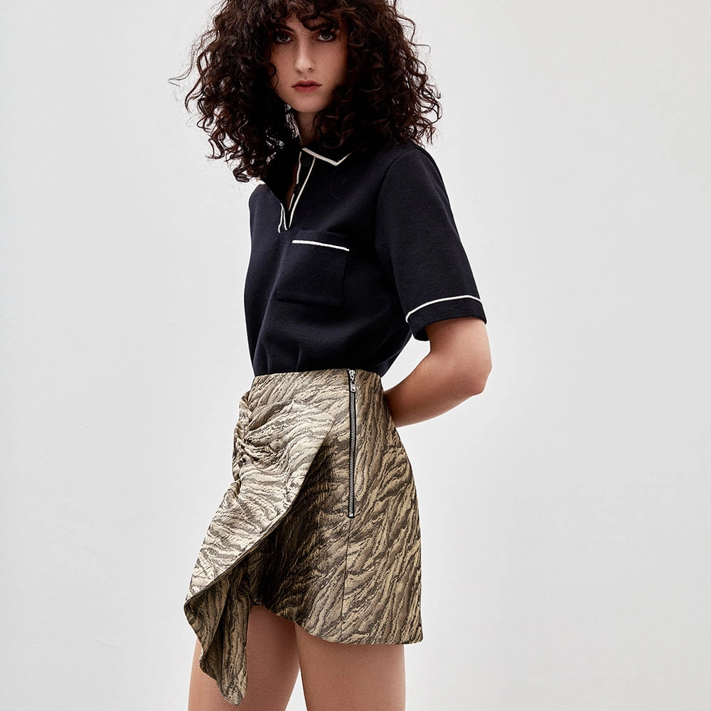 Saia Jacquard Stone Joice