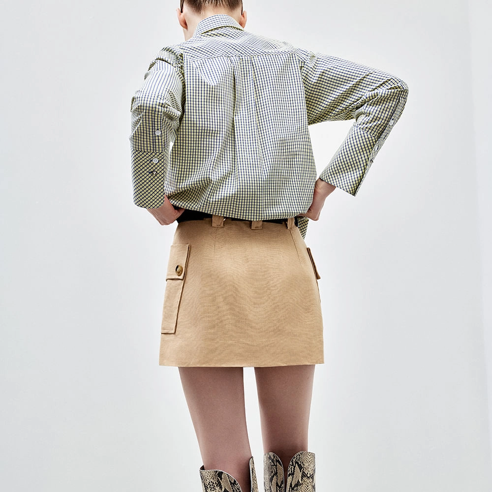 Saia Shorts Linho Heavy Maria