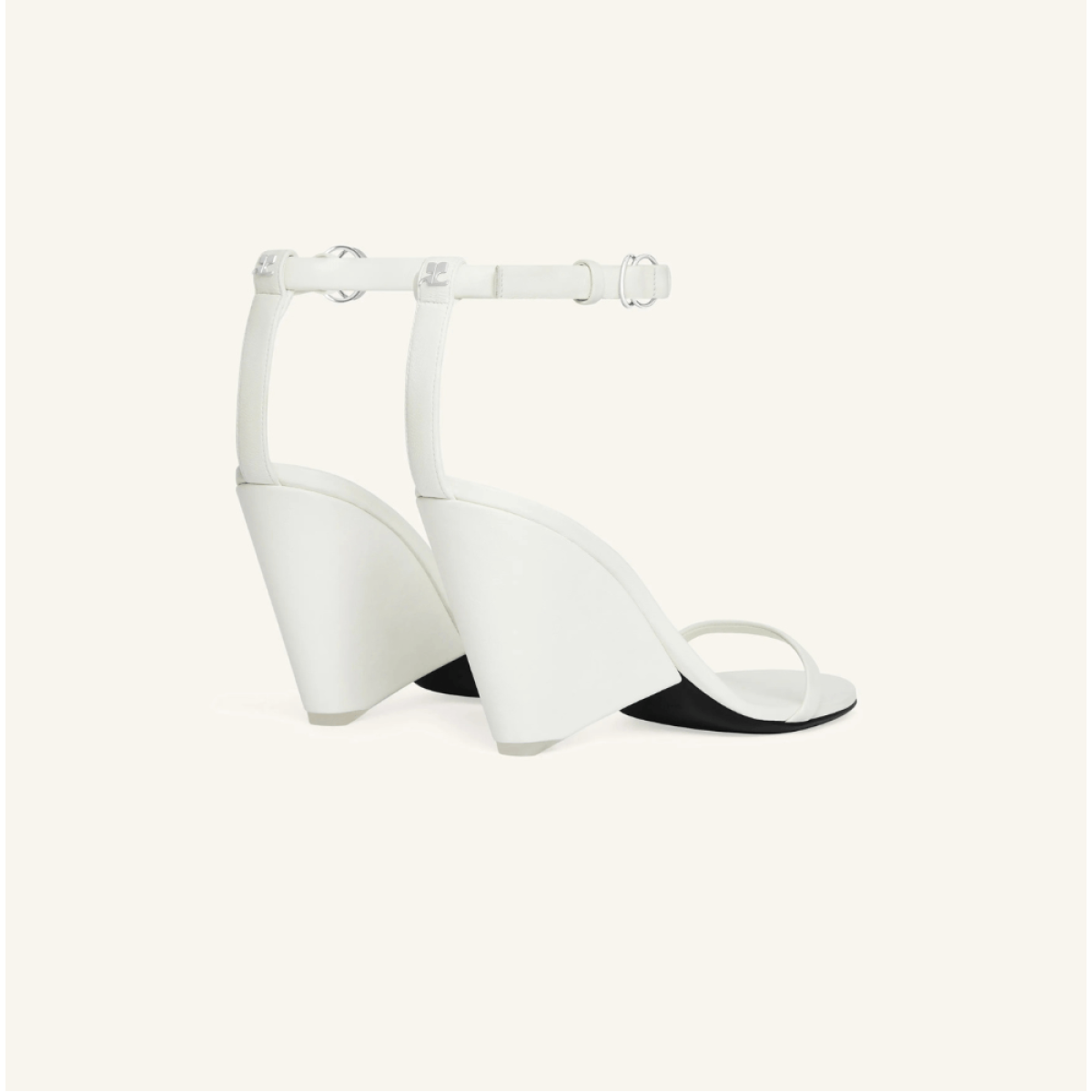 Sandália Oblique Leather Courrèges Sandália Oblique Leather Courrèges