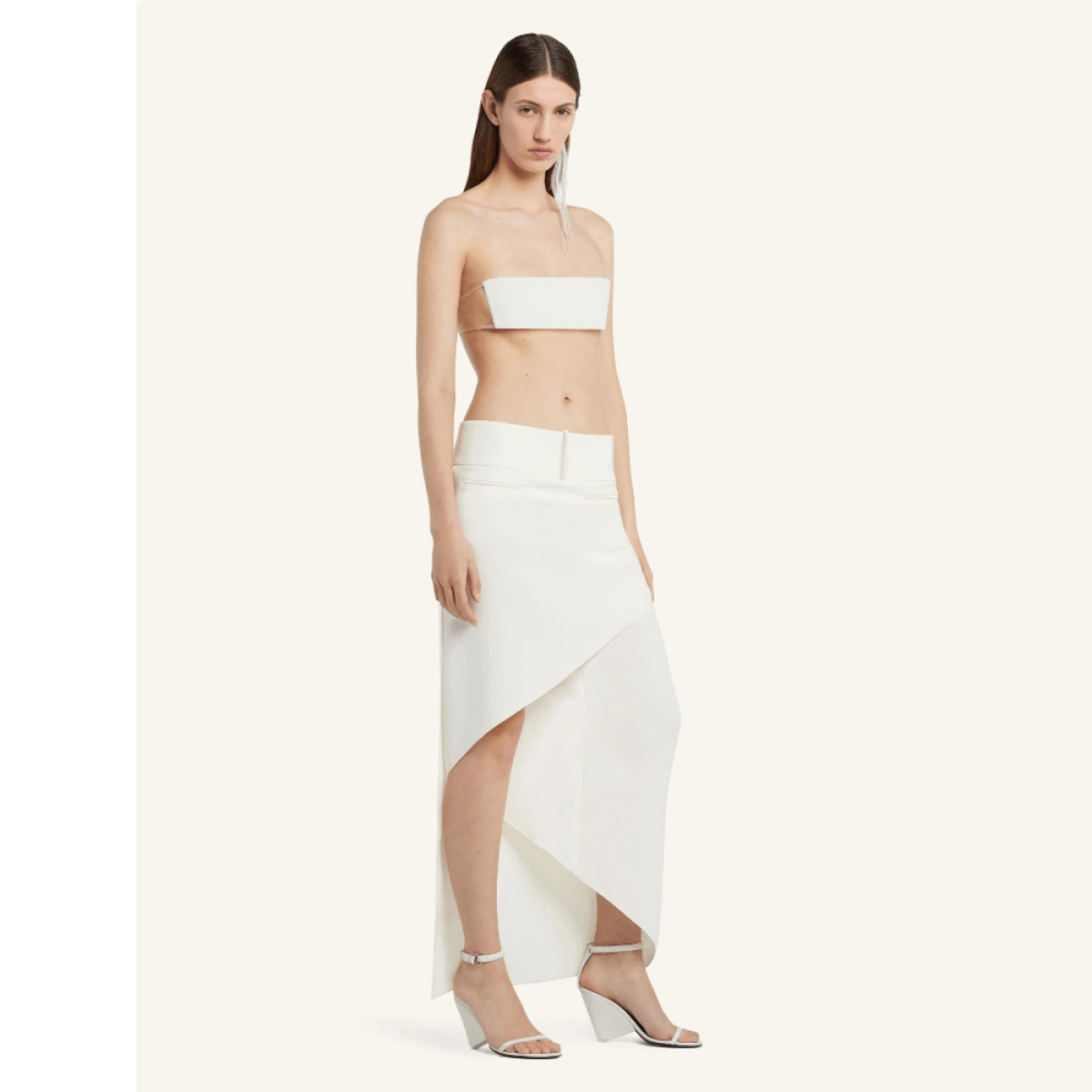 Sandália Oblique Leather Courrèges Sandália Oblique Leather Courrèges