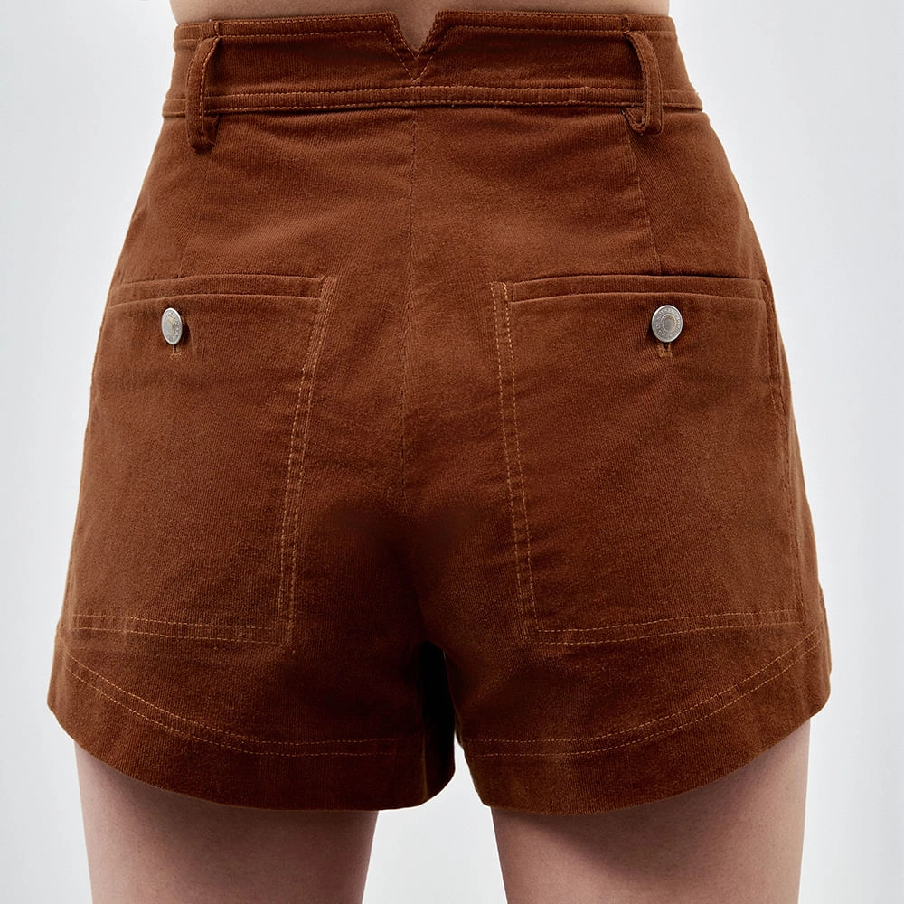 Shorts Veludo Cotelê Hanna
