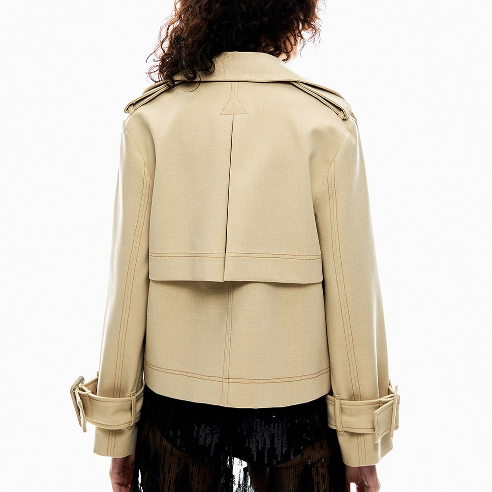 Trench Coat Alfaiataria Double Dione