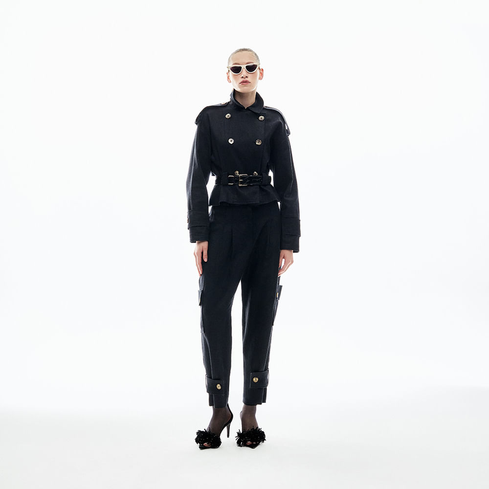 Trench Coat Linho Heavy Malasia