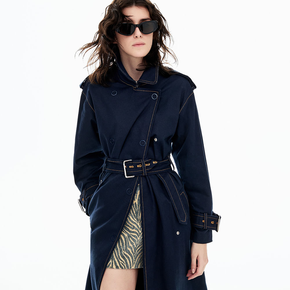 Trench Coat Sarja Confort Mari