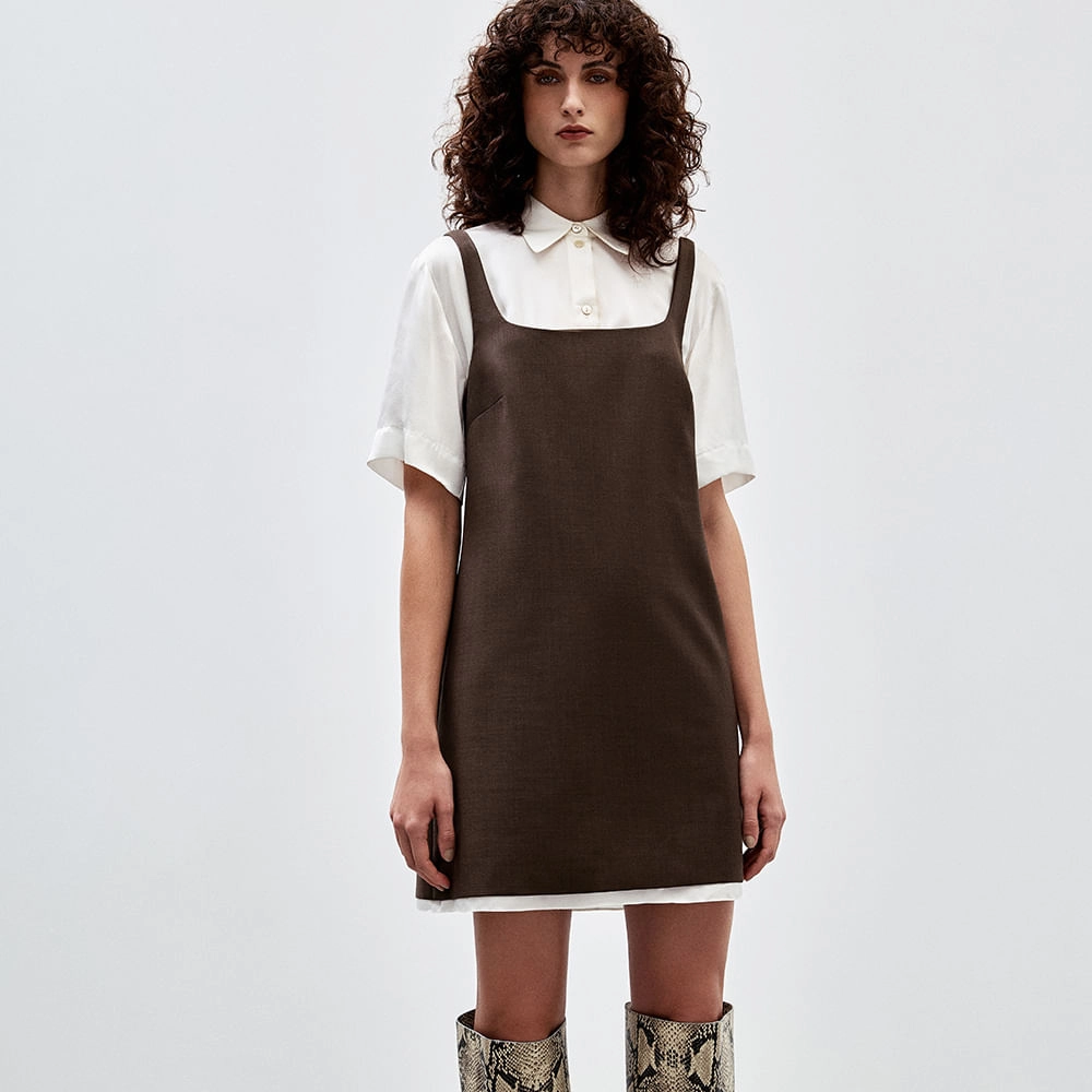 Vestido Alfaiataria Wood Lucia