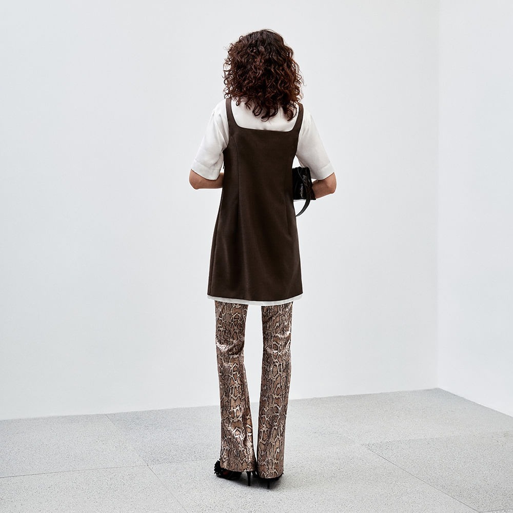 Vestido Alfaiataria Wood Lucia