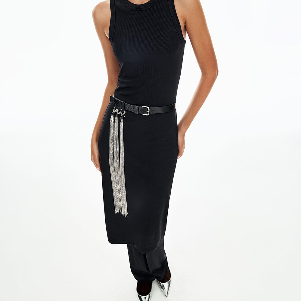 Vestido Canelado Rosie