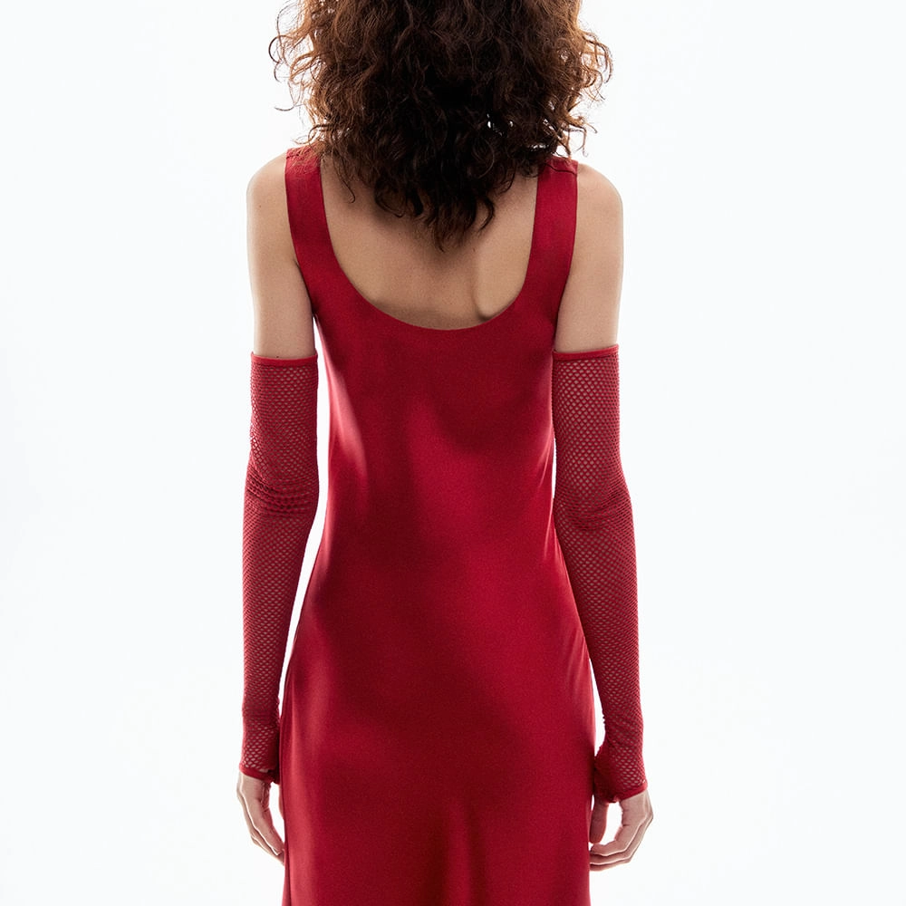 Vestido Cetim Heavy Isla