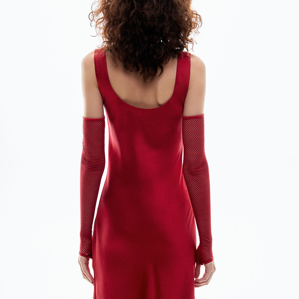 Vestido Cetim Heavy Isla