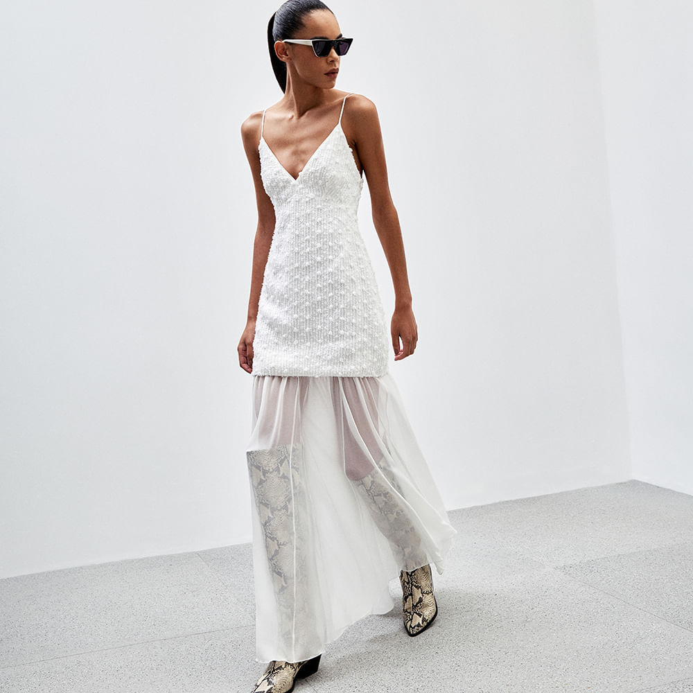 Vestido Chenille Cordone Celine