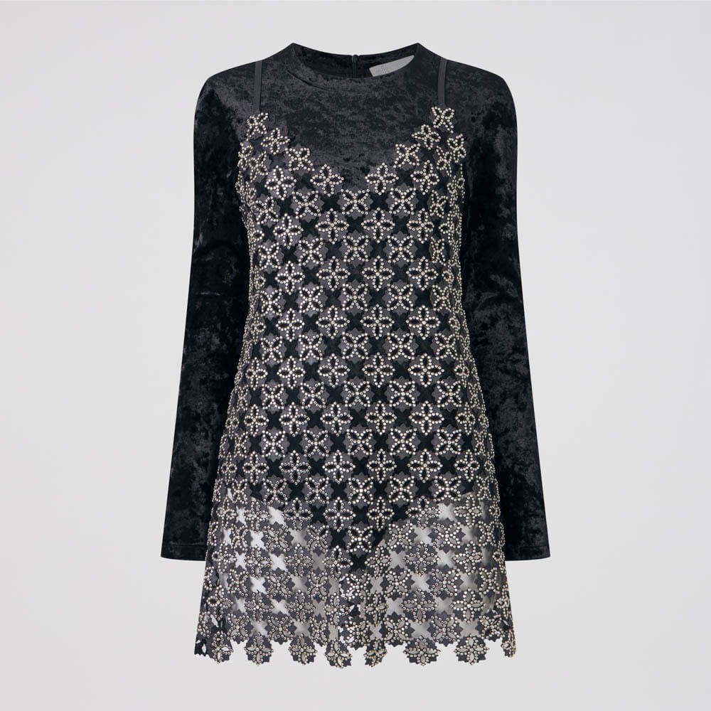Vestido Couro Laser Ramona