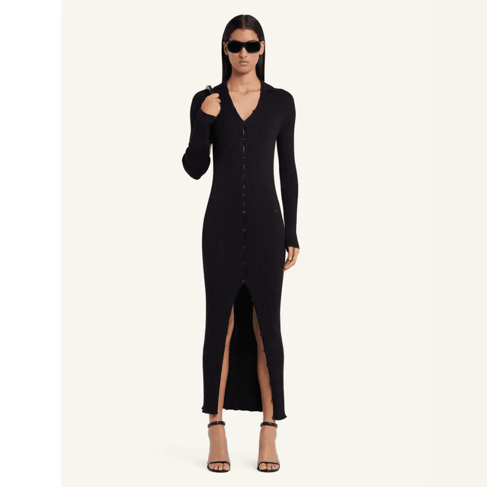 Vestido Longo Light Rib Cardigan Courrèges