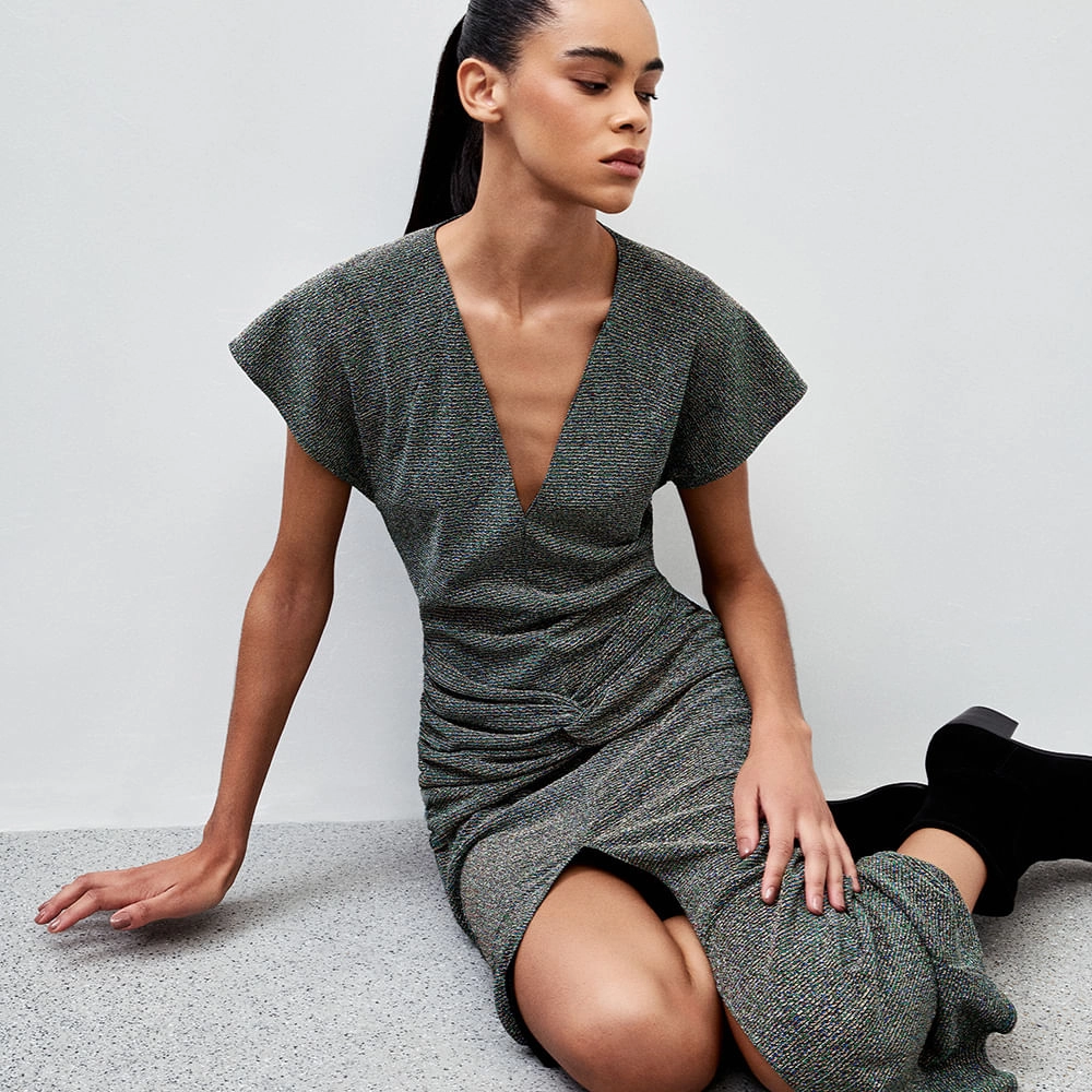 Vestido Lurex Tv Lorena